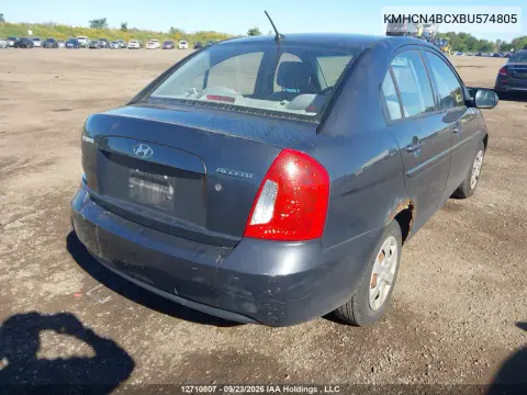 2011 Hyundai Accent VIN KMHCN4BCXBU574805 фото 5