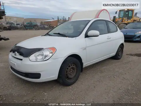 KMHCN3BC2BU203017 — 2011 Hyundai Accent, фото 2 с аукциона IAAI 19.10.2026, Задняя часть справа