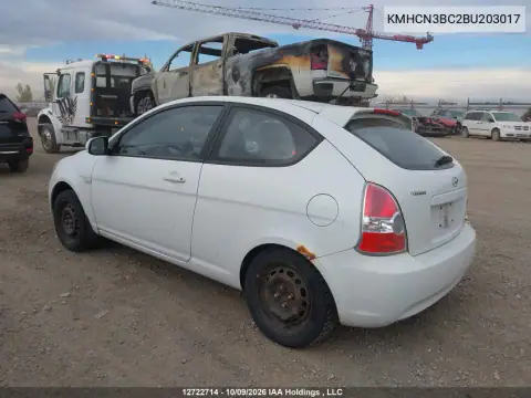 KMHCN3BC2BU203017 — 2011 Hyundai Accent, фото 3 с аукциона IAAI 19.10.2026, Задняя часть справа