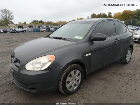 2011 Hyundai Accent Gs VIN KMHCM3AC8BU201812 фото 3