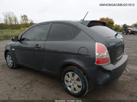 2011 Hyundai Accent Gs VIN KMHCM3AC8BU201812 фото 4