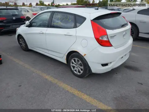 2012 Hyundai Accent Gls/Gs VIN KMHCT5AE5CU010088 фото 4