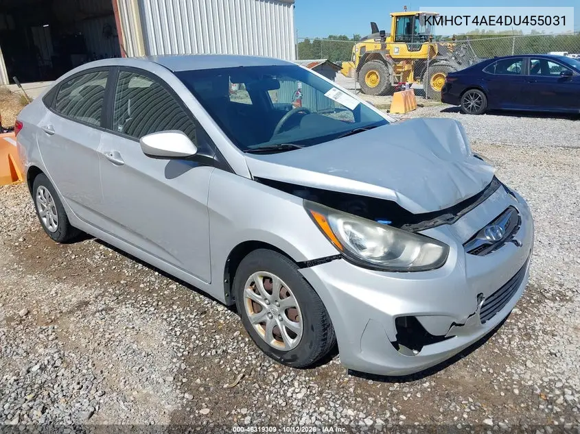 2013 Hyundai Accent Gls VIN KMHCT4AE4DU455031 фото 2
