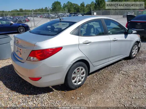 2013 Hyundai Accent Gls VIN KMHCT4AE4DU455031 фото 5