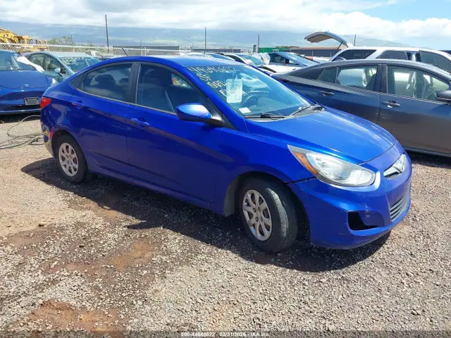 KMHCT4AE3EU740336 — 2014 Hyundai Accent, Подтопление пресной водой (Fresh Water), фото до ремонта