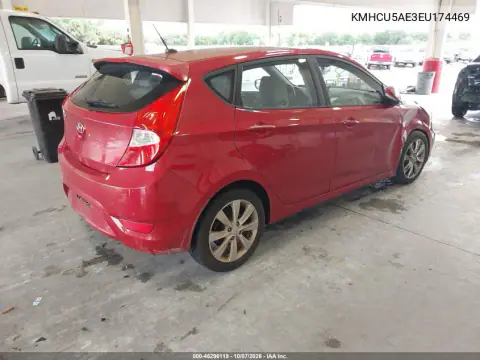 2014 Hyundai Accent Se VIN KMHCU5AE3EU174469 фото 5