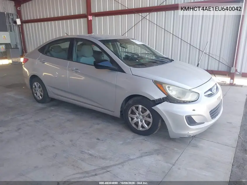 2014 Hyundai Accent Gls VIN KMHCT4AE1EU640042 фото 2
