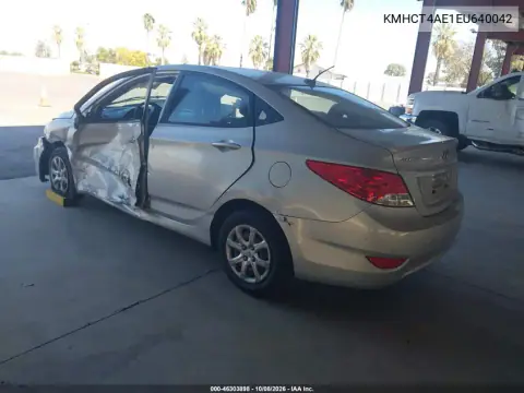 2014 Hyundai Accent Gls VIN KMHCT4AE1EU640042 фото 4