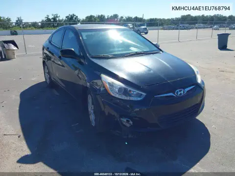 KMHCU4AE1EU768794 — 2014 Hyundai Accent, Передняя часть, фото до ремонта