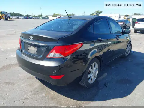2014 Hyundai Accent Gls VIN KMHCU4AE1EU768794 фото 5