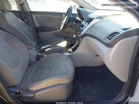 2014 Hyundai Accent Gls VIN KMHCU4AE1EU768794 фото 6