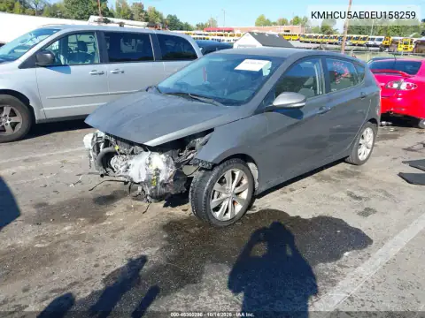 KMHCU5AE0EU158259 — 2014 Hyundai Accent, фото 2 с аукциона IAAI, Передняя часть