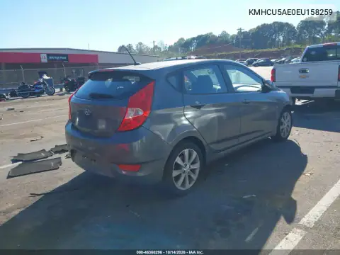 KMHCU5AE0EU158259 — 2014 Hyundai Accent, фото 4 с аукциона IAAI, Передняя часть