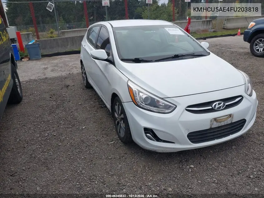KMHCU5AE4FU203818 — 2015 Hyundai Accent, фото 2 с аукциона IAAI, Естественный износ