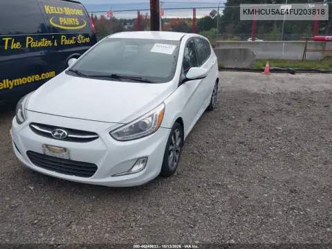 KMHCU5AE4FU203818 — 2015 Hyundai Accent, фото 3 с аукциона IAAI, Естественный износ