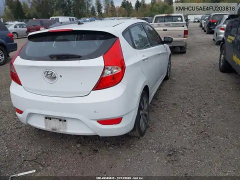 KMHCU5AE4FU203818 — 2015 Hyundai Accent, фото 5 с аукциона IAAI, Естественный износ