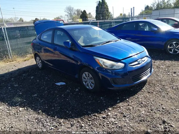 KMHCT4AE2GU117955 — 2016 Hyundai Accent, Задняя часть (Rear), фото до ремонта