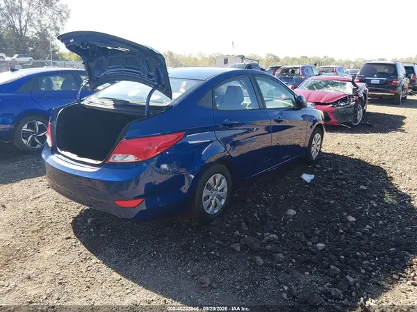 KMHCT4AE2GU117955 — 2016 Hyundai Accent, фото 4 с аукциона IAAI, Задняя часть