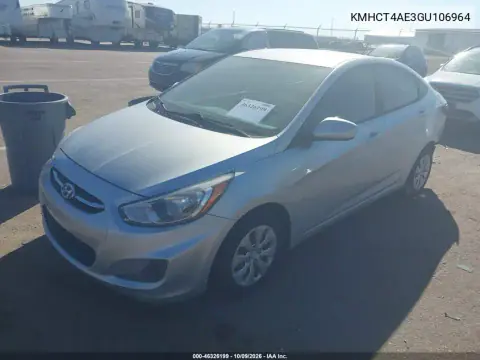 2016 Hyundai Accent Se VIN KMHCT4AE3GU106964 фото 3