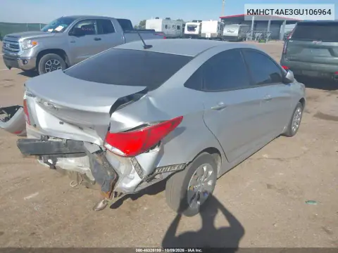 2016 Hyundai Accent Se VIN KMHCT4AE3GU106964 фото 5
