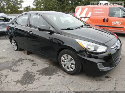 KMHCT4AE8HU327168 — 2017 Hyundai Accent, Сзади слева, фото до ремонта