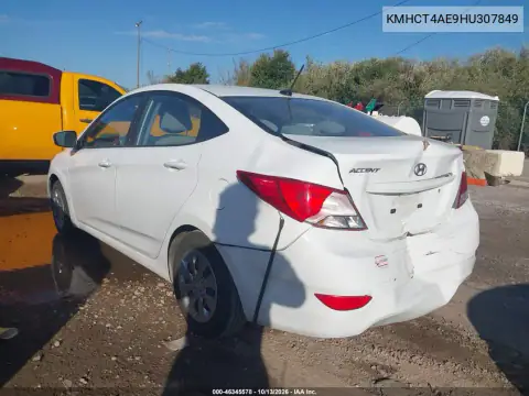 KMHCT4AE9HU307849 — 2017 Hyundai Accent, фото 4 с аукциона IAAI, Справа сзади