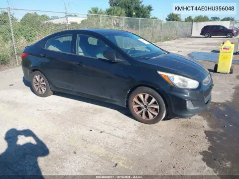 KMHCT4AE0HU356048 — 2017 Hyundai Accent, Естественный износ, фото до ремонта
