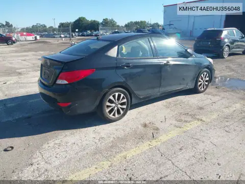 KMHCT4AE0HU356048 — 2017 Hyundai Accent, фото 4 с аукциона IAAI 21.10.2026, Естественный износ