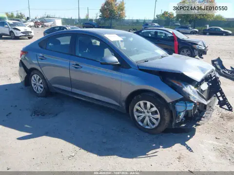 2018 Hyundai Accent Se VIN 3KPC24A36JE010550 фото 1