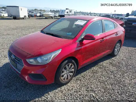2018 Hyundai Accent Se VIN 3KPC24A35JE005789 фото 3