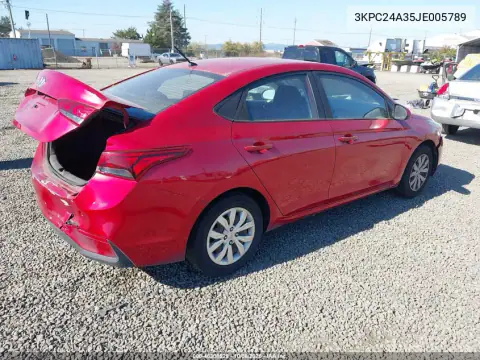 2018 Hyundai Accent Se VIN 3KPC24A35JE005789 фото 5