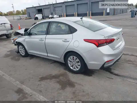 3KPC24A30KE052049 — 2019 Hyundai Accent, фото 3 с аукциона IAAI, Передняя часть