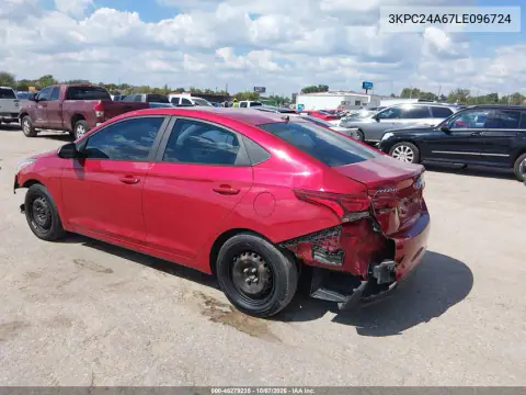 2020 Hyundai Accent Se VIN 3KPC24A67LE096724 фото 4