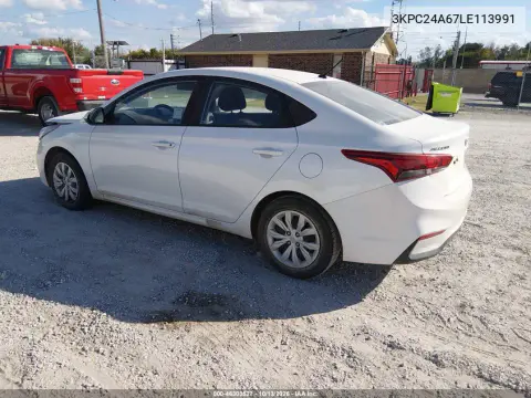 2020 Hyundai Accent Se VIN 3KPC24A67LE113991 фото 3