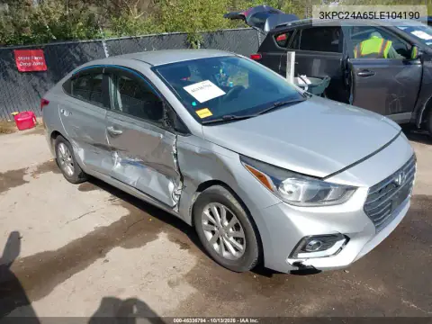 3KPC24A65LE104190 — 2020 Hyundai Accent, Правая сторона, фото до ремонта