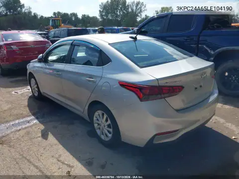 3KPC24A65LE104190 — 2020 Hyundai Accent, фото 4 с аукциона IAAI, Боковая часть