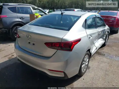 3KPC24A65LE104190 — 2020 Hyundai Accent, фото 5 с аукциона IAAI, Боковая часть