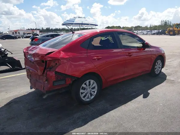 3KPC24A61ME130402 — 2021 Hyundai Accent, фото 4 с аукциона IAAI, Задняя часть