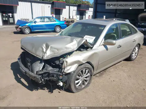 2009 Hyundai Azera Gls VIN KMHFC46D89A352457 фото 2