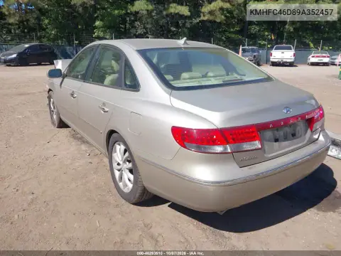 2009 Hyundai Azera Gls VIN KMHFC46D89A352457 фото 3