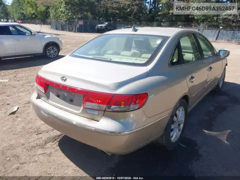 2009 Hyundai Azera Gls VIN KMHFC46D89A352457 фото 4