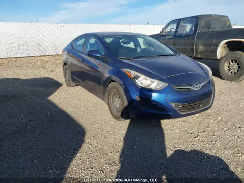 5NPDH4AEXGH682412 — 2016 Hyundai Elantra GL, Задняя часть (Rear), фото до ремонта