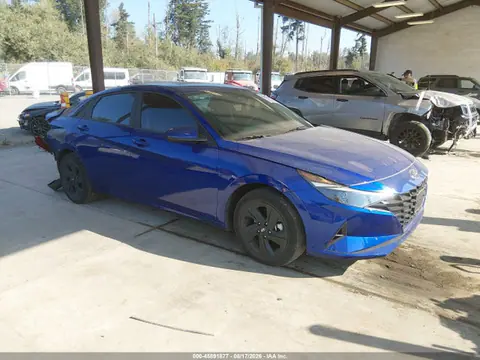 KMHLM4AJ7PU070982 — 2023 Hyundai Elantra Hybrid Blue, Задняя часть (Rear), фото до ремонта