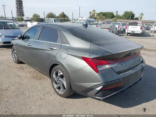 KMHLN4DJ7RU107685 — 2024 Hyundai Elantra Hybrid Limited, фото 3 с аукциона IAAI 13.10.2026, Передняя часть
