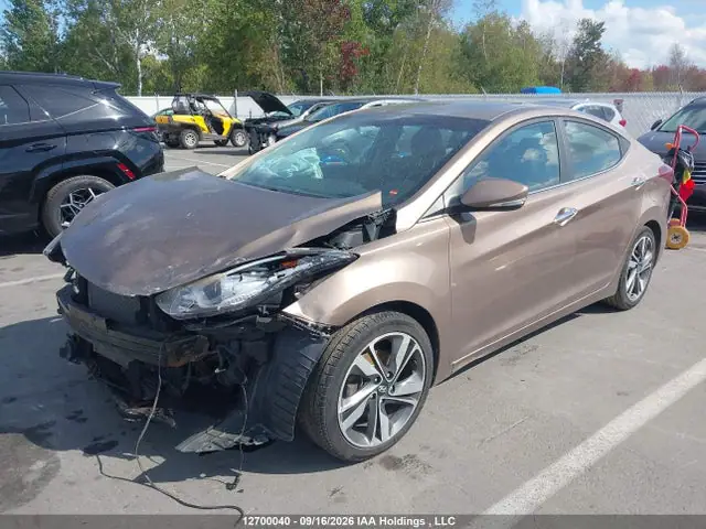 KMHDH4AH7EU068586 — 2014 Hyundai Elantra Limited, фото 2 с аукциона IAAI 13.10.2026, Передняя часть