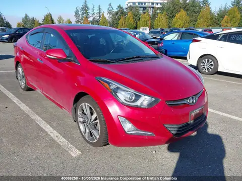 KMHDH4AH0EU075119 — 2014 Hyundai Elantra Limited, Передняя часть слева (Left Front), фото до ремонта