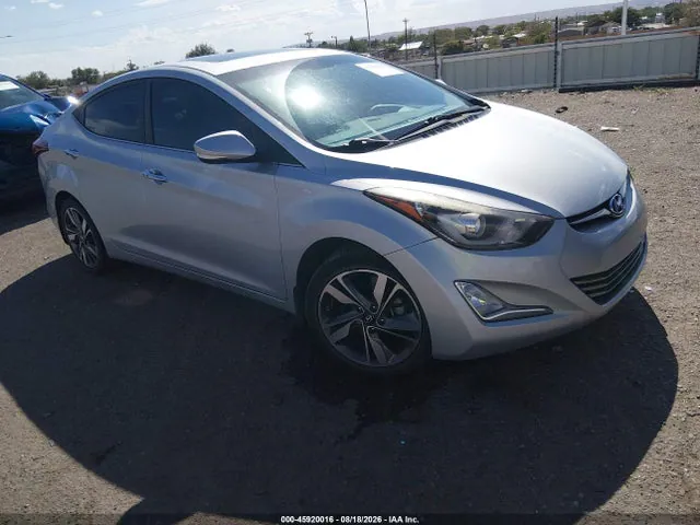 2014 Hyundai Elantra Limited VIN 5NPDH4AEXEH488816 фото 1