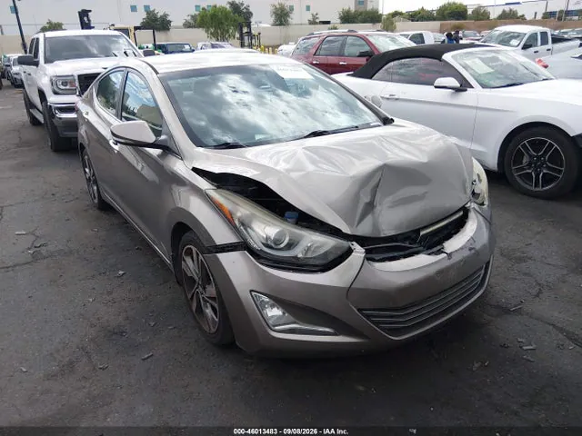 2014 Hyundai Elantra Limited VIN 5NPDH4AE4EH477133 фото 1
