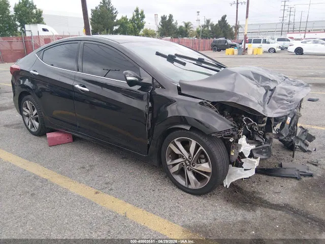 2016 Hyundai Elantra Limited VIN 5NPDH4AE6GH782247 фото 1