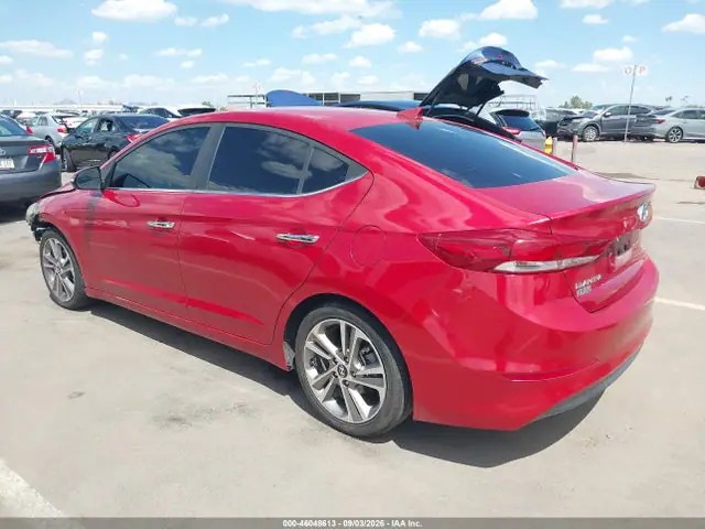 5NPD84LFXHH009403 — 2017 Hyundai Elantra Limited, фото 3 с аукциона IAAI 13.10.2026, Передняя часть